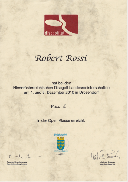 Dr. Robert Rüssel wird Niederösterreichischer Vizemeister